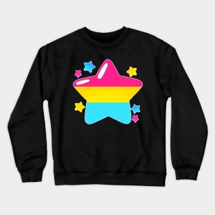 LGBTQ+ Pride Flag Stars - Pansexual Crewneck Sweatshirt